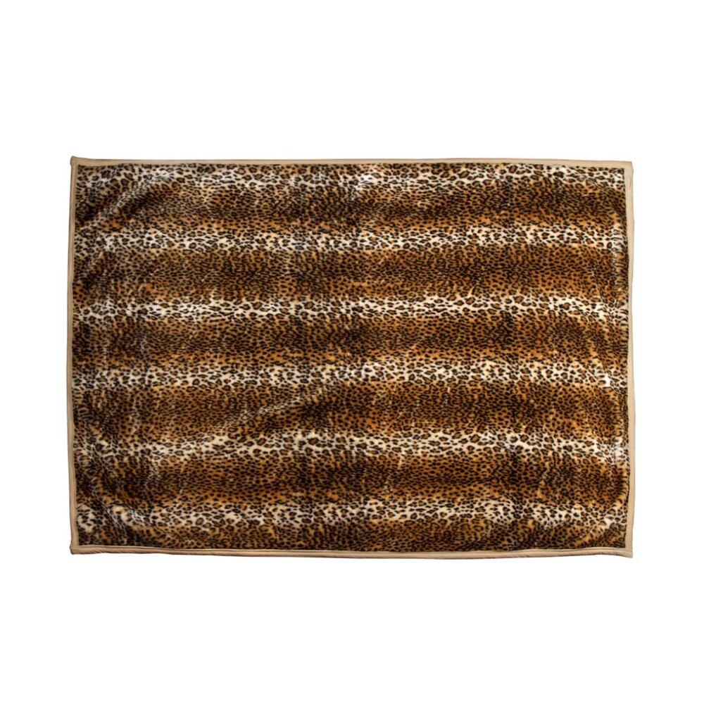 Luxe Home Decor Classic Faux Fur Throw | 1-Piece | Leopard | 50"x70"